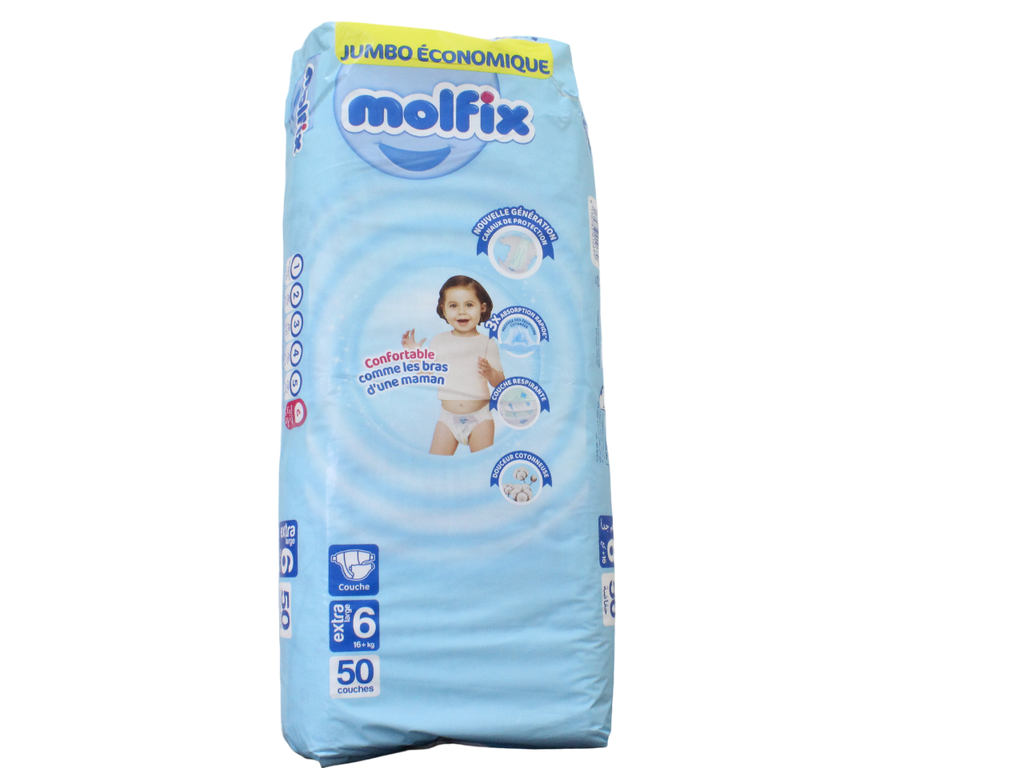 MOLFIX couche bébé jumbo n°6 *50p