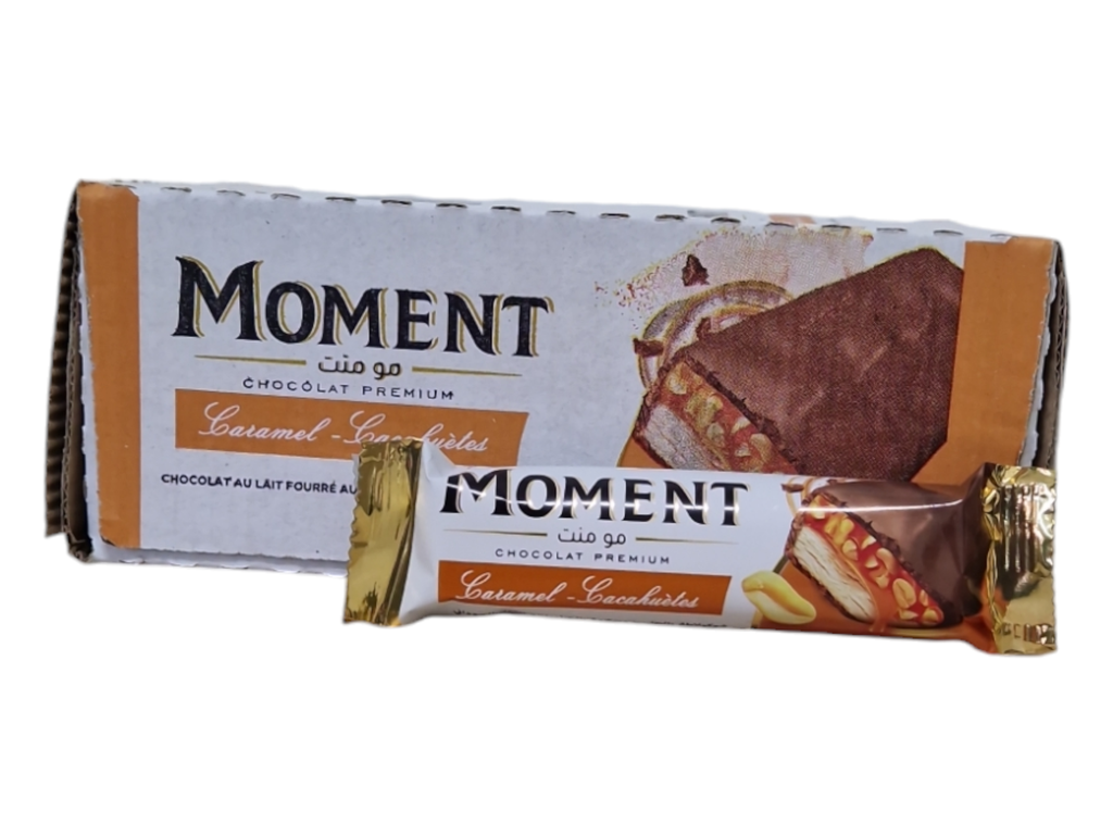 MOMENT bar chocolat  caramel et cacahuétes