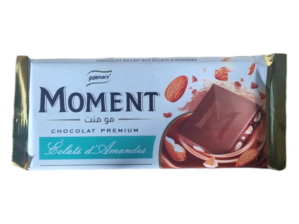 MOMENT  chocolat eclat d'amandes 90g
