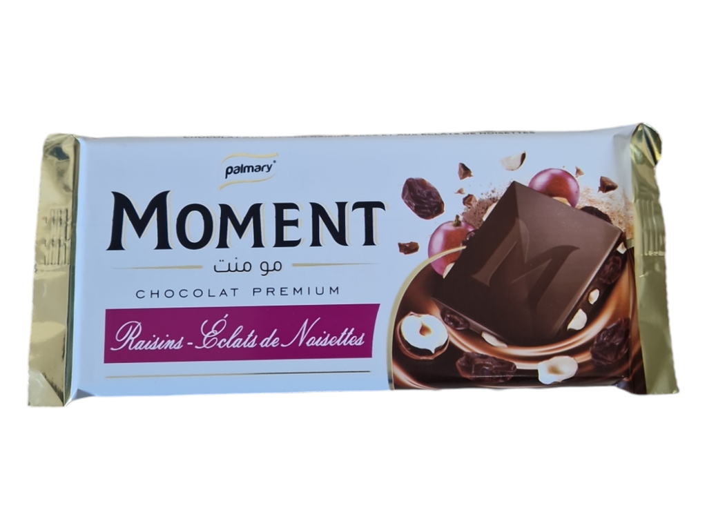 MOMENT chocolat éclats noisettes 95g