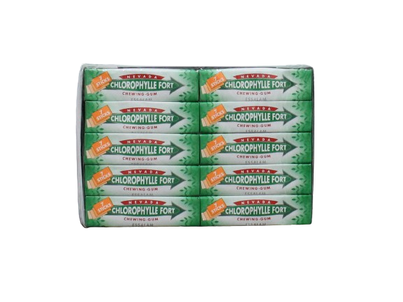 NEVADA chlorophylle fort chewingum stick 7 pièce