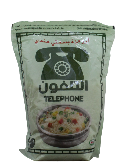 TELEPHONE  riz moza basmati indien 1 kg