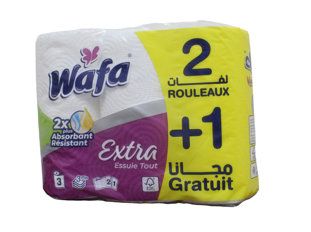 WAFA extra essuie tout  2p+1 gratuit