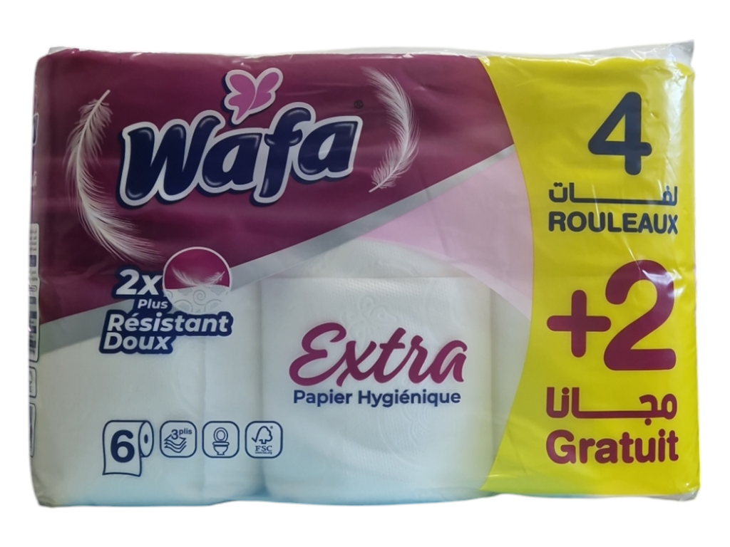 WAFA extra papier hygiénique 4+2 gratuit