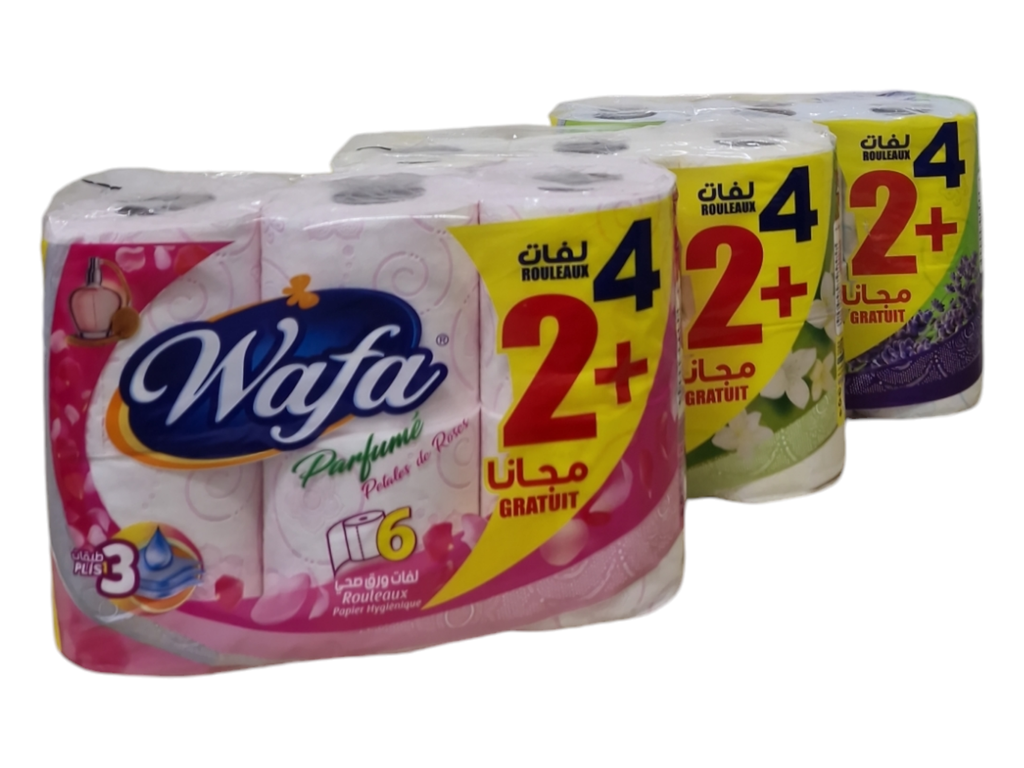 WAFA papier hygiénique parfumé 4+2gratuit