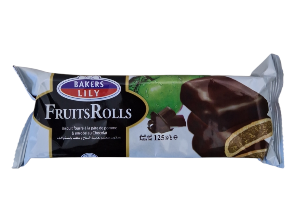 BAKERS LILY biscuit pomme enrobe au chocolat 125g