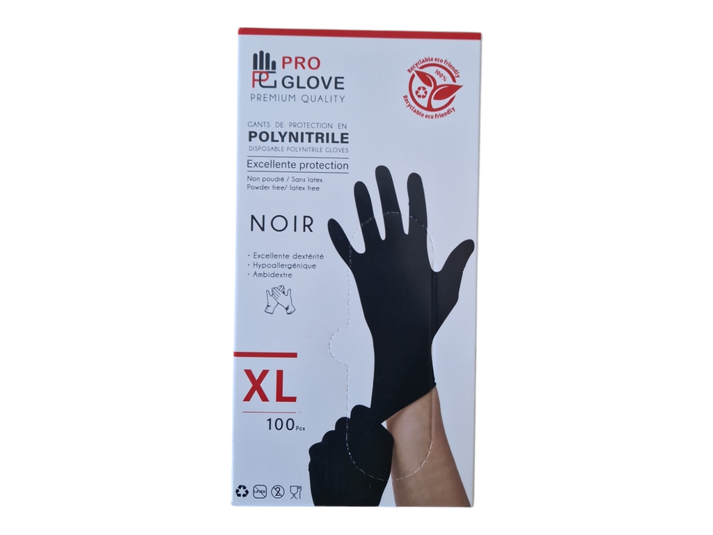 PRO GLOVE gants médicale noir