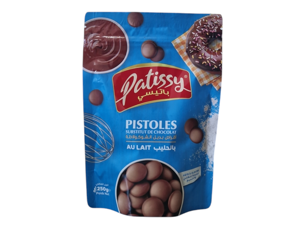 PATISSY pistoles substitut de chocolat aux lait 250g