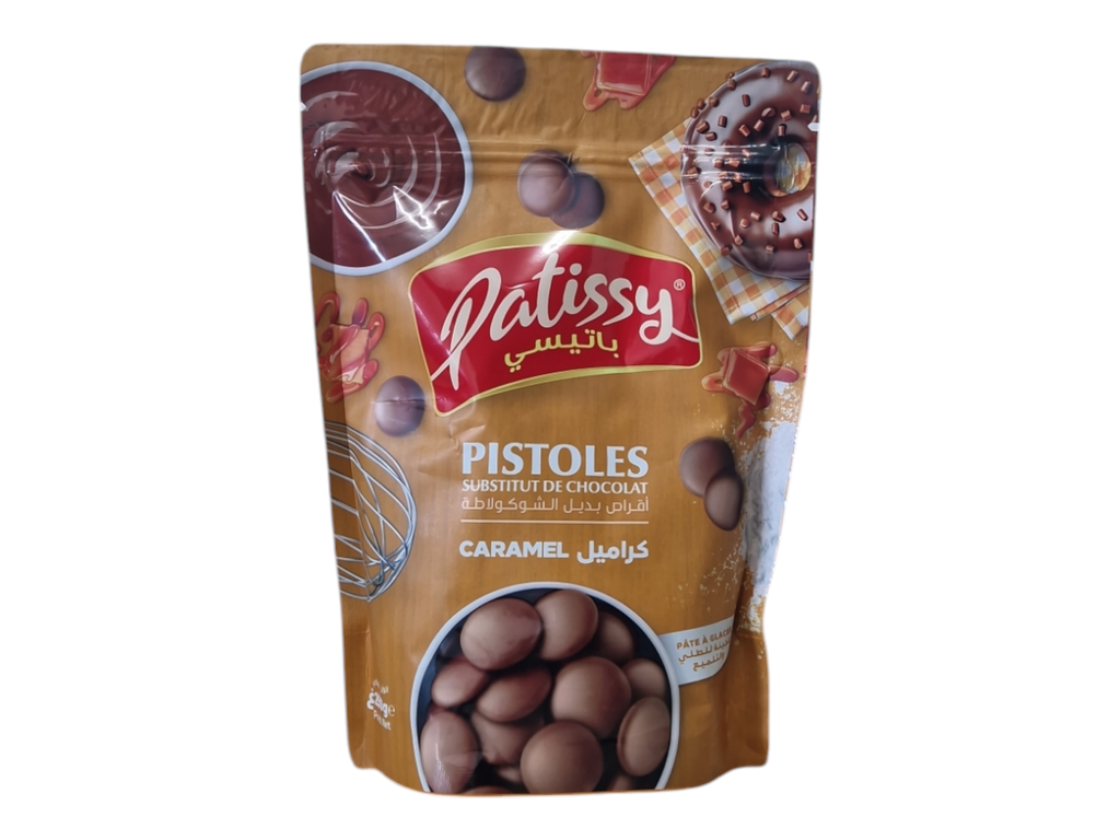 PATISSY pistoles substitut de chocolat caramel 250g