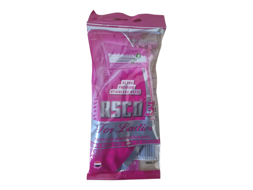 ASCO 3 jetable rose *5p