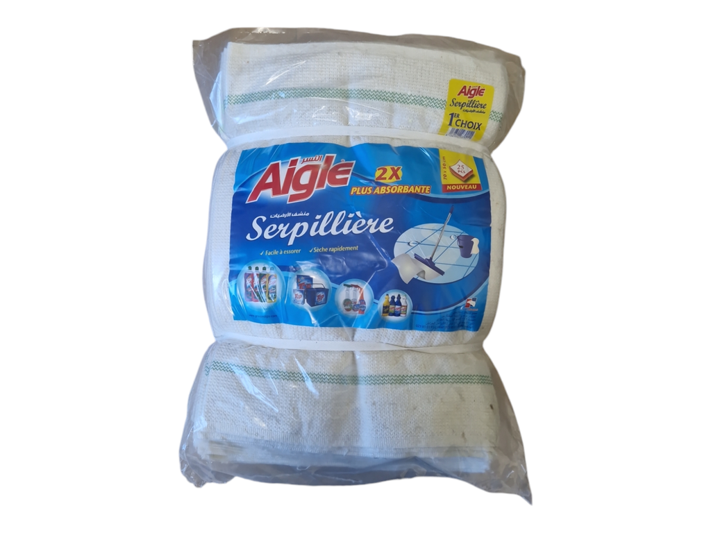 AIGLE serpillière importation blan 70*50cm