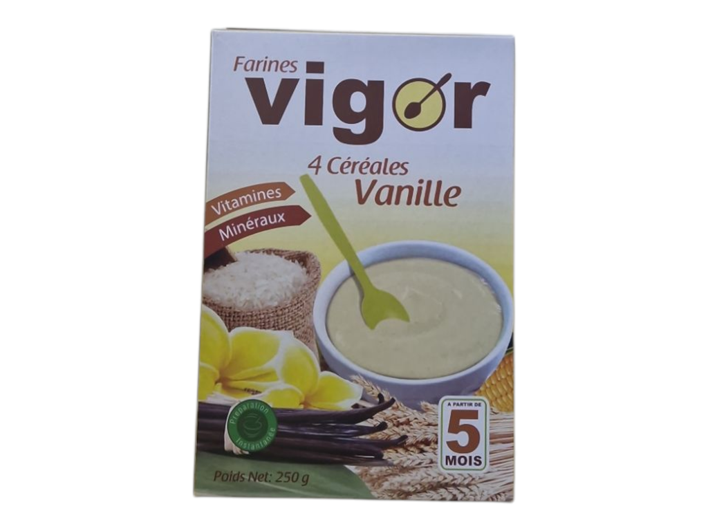 VIGOR farine céréales 4 céréales vanille  5m