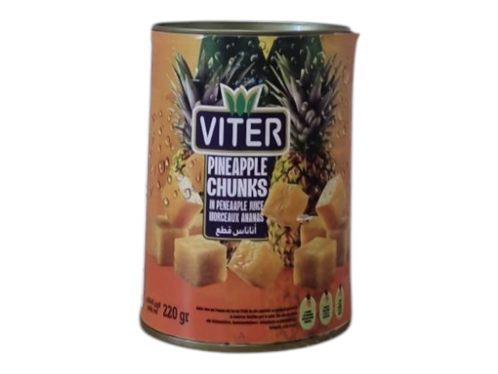VITER morceux ananas 220g