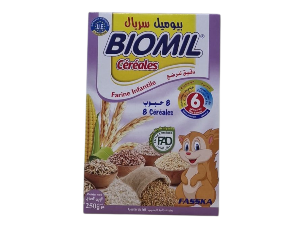 BIOMIL farine infantile 8 céréales 250g