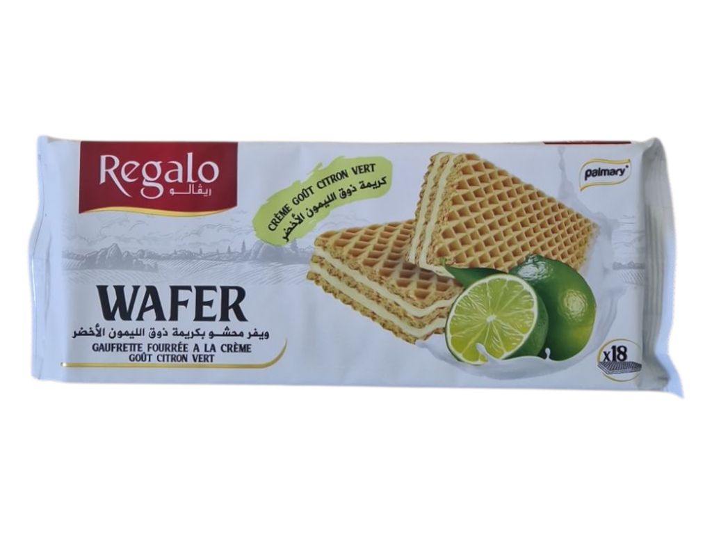 REGALO wafer  gaufrette citron vert