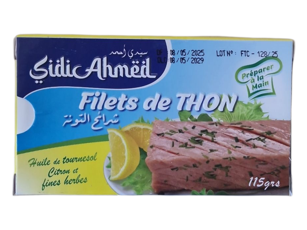 SIDI AHMED filects de thon citron 115g