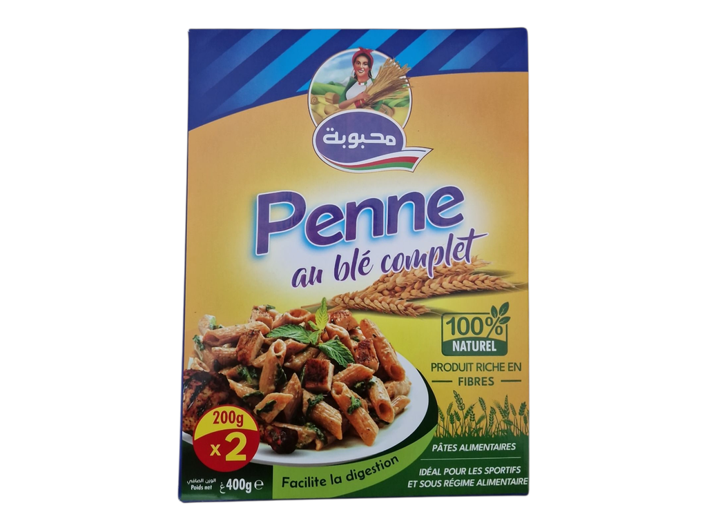 MAHBOUBA penne au blé complet 400 g
