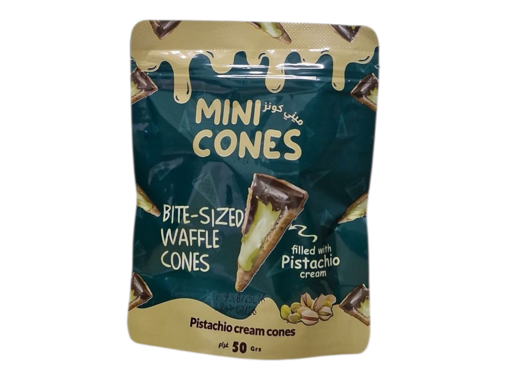MINI Cones corni gout pistache 50grs