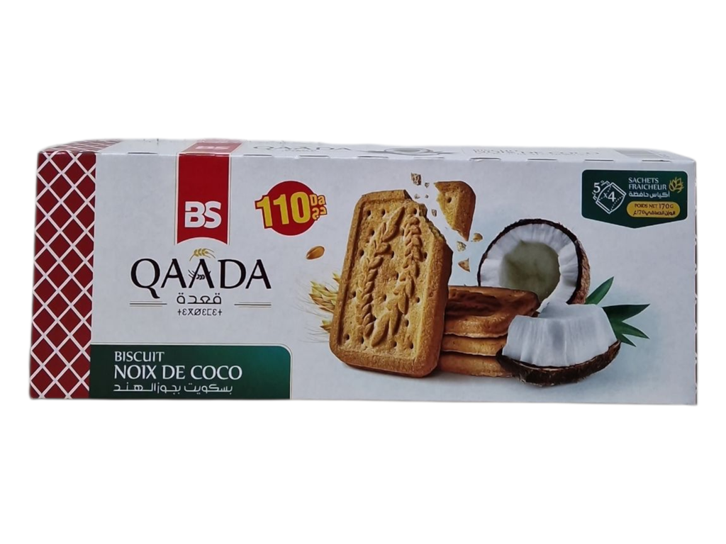 QAADA biscuit noix de coco 180g