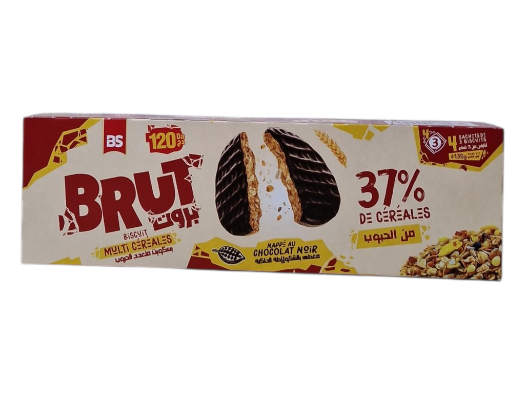 QAADA brut biscuit chocolat noir 130g