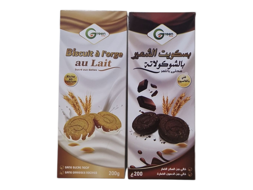 GREEN biscuit a l'orge au chocolat 200g